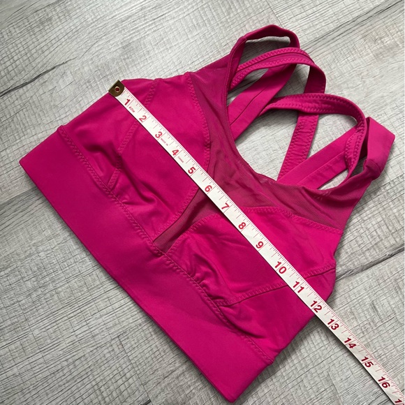 LULULEMON Oxygen Bra Jewelled Magenta Pink Size 6 - Picture 7 of 12
